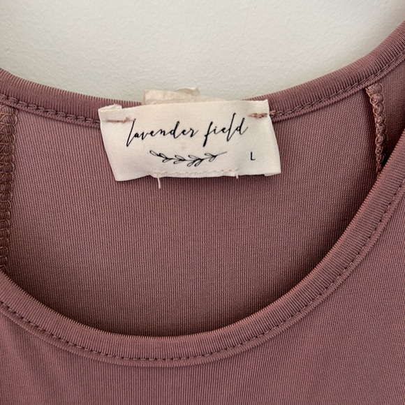 🌟2/$10🌟Lavender Field Cold Shoulder Top - Picture 3 of 5